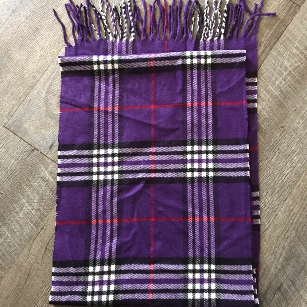 Purple Plaid scarf